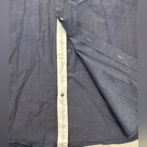 Ben Sherman The Original Men’s Button Down Shirt Sz 16.5, 34-35, L Dk Blue - Picture 7 of 7